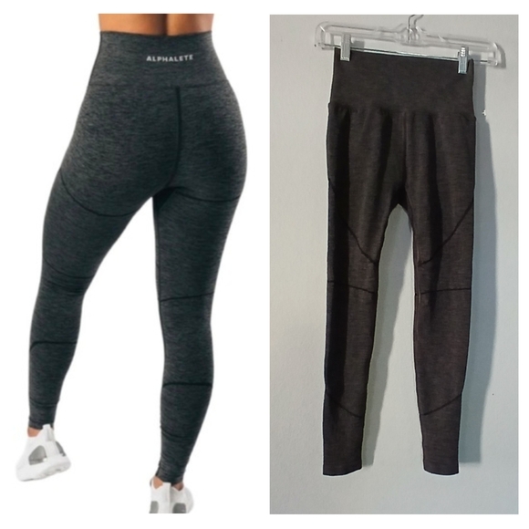 Alphalete Pants - Alphalete Women's Gray High-Waisted Leggings